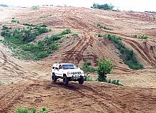 Rocker goes jeep jumping.  I believe the next time he did this though he bent one of his axles.